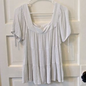 Black and White Polka Dot Blouse